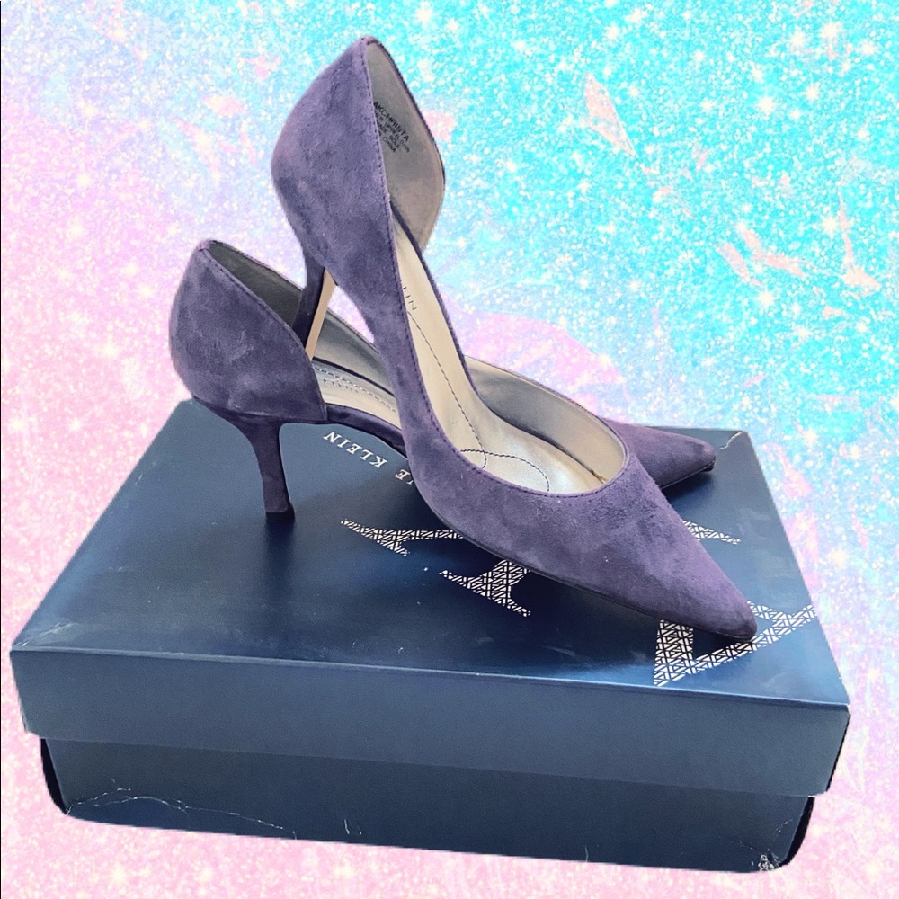 Purple suede pumps in 6.5. Price negotiable!
